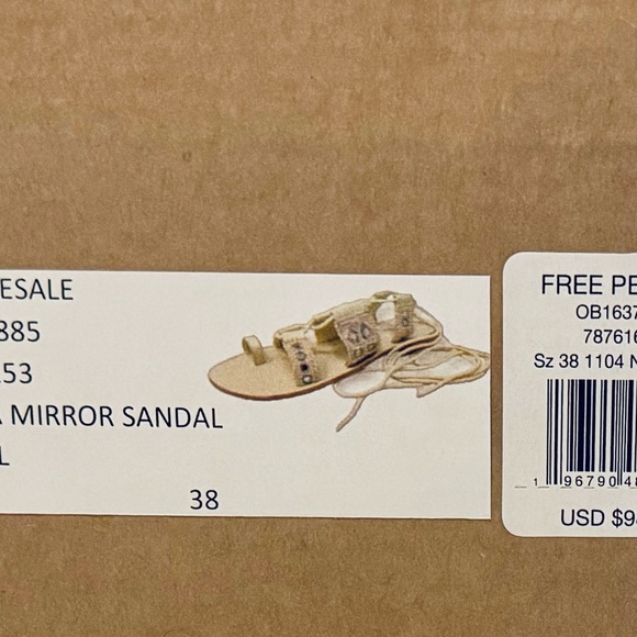 FREE PEOPLE Leather Mantra Mirror Sandals - Picture 3 of 5